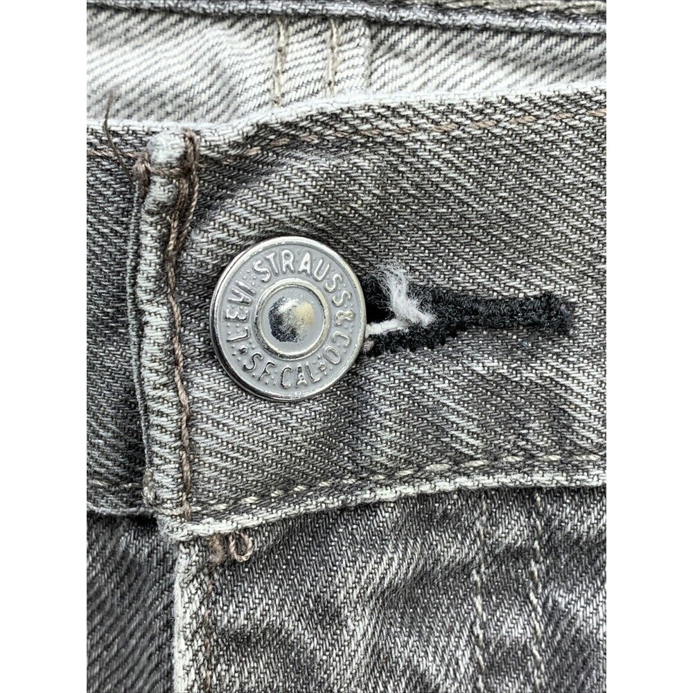 Levi Strauss 569 Denim Jeans Men's Size W36 L34 Gray Wash Stained Thrashed - Picture 11 of 16